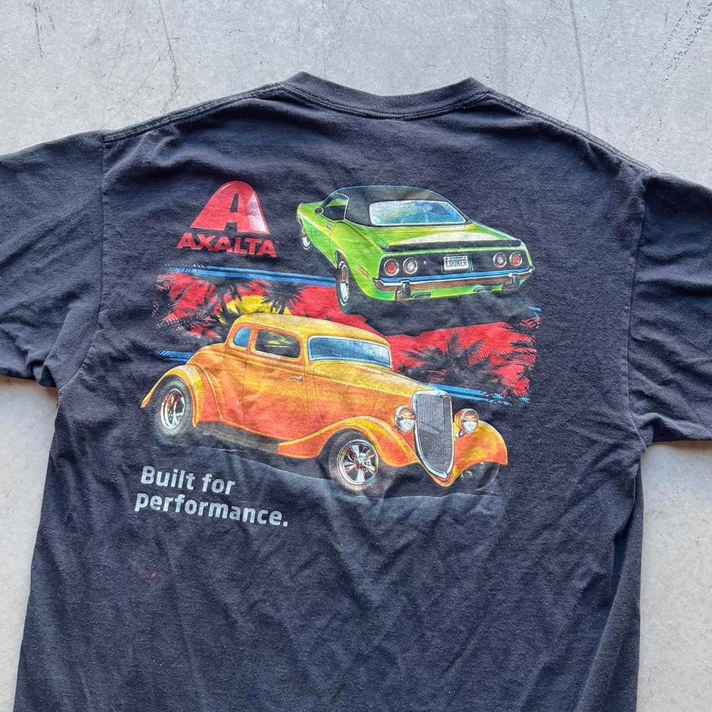 Vintage Anvil Axalta Muscle Cars T Shirt Mens XL Black Y2K Sidles Co Streetwear